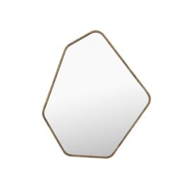 Dutchbone Organische Spiegel Bryn - Rubberhout Bruin 50x42cm