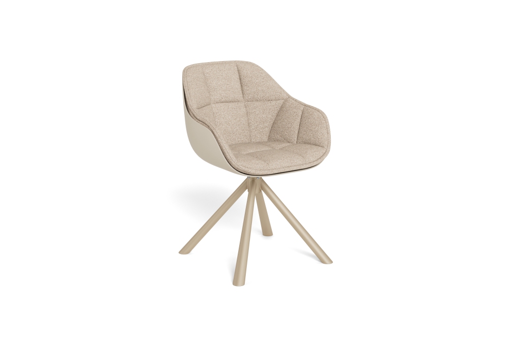 Hip District Eetkamerstoel Nissa - Draaibaar Beige