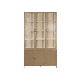 Alternative view of New Routz Vitrinekast Metaal Detroit 6-Deurs - Cappuccino 240x142cm