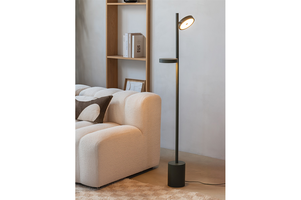Good&Mojo Vloerlamp Okinawa - 2 Lamp Groen Essenhout 146cm - Afbeelding 3