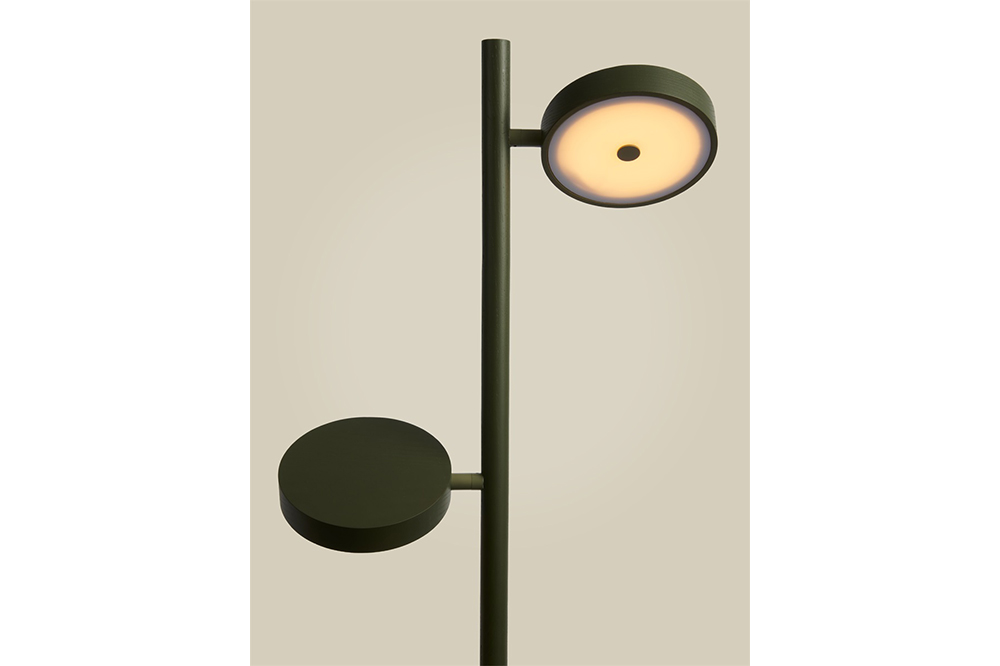 Good&Mojo Vloerlamp Okinawa - 2 Lamp Groen Essenhout 146cm - Afbeelding 4