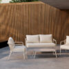 Pactor Home Sicily Outdoor Sofa Set – Bank, 2 Stoelen en Salontafel Beige