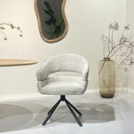 Alternative view of Livingfurn Draaibare Eetkamerstoel Linn - Bisque Oasis