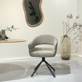 Alternative view of Livingfurn Draaibare Eetkamerstoel Linn - Taupe