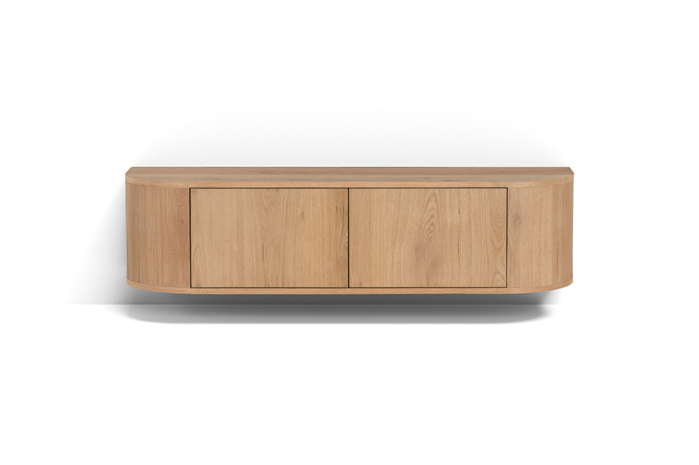 Livingfurn Zwevend TV-Meubel Novero - Eiken Naturel 140cm