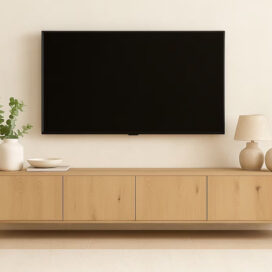 Alternative view of Livingfurn Zwevend TV-Meubel Novero - Eiken Naturel 220cm