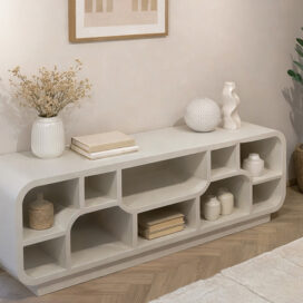Alternative view of Livingfurn TV-Meubel Brix Morgan - Mangohout Off White 130cm