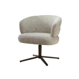 Livingfurn Eetkamerstoel Blake - Beige Draaibaar