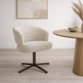 Alternative view of Livingfurn Eetkamerstoel Blake - Beige Draaibaar