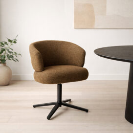 Alternative view of Livingfurn Eetkamerstoel Blake - Caramel Draaibaar