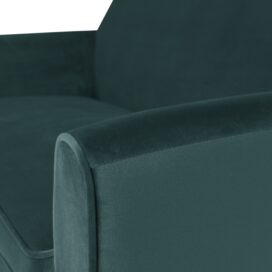 Alternative view of Woood Mini Bankje Rocco 2-Zits - Fluweel Groenblauw 150cm