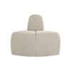 Woood Mojo Rond Eetbankje Hoek - Boucle Beige 100cm
