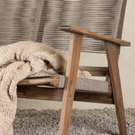 Alternative view of Pactor Home Little John 2-Zits Outdoor Tuinbank - Touwbekleding Acaciahout 120cm