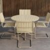 Pactor Home Holmsund Outdoor Tuinset – 4 Stoelen en Tafel Beige