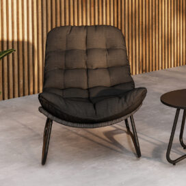 Alternative view of Pactor Home Cala Outdoor Loungeset - 2 Stoelen en Tafel 58cm Antraciet