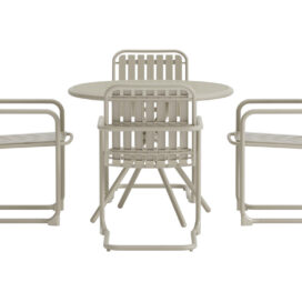 Alternative view of Pactor Home Chios Outdoor Tuinset – 4 Stoelen en Tafel 90cm Beige