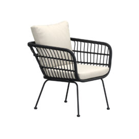 Alternative view of Pactor Home Isola Outdoor Tuinstoel - Rattan Zwart Beige
