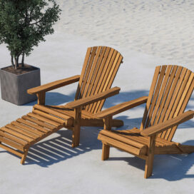Pactor Home Tropea Loungestoel Inklapbaar - Acaciahout Naturel