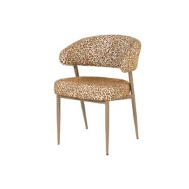 By-Boo Eetkamerstoel Miso - Bruin Tetris Stof