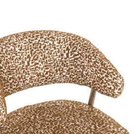 Alternative view of By-Boo Eetkamerstoel Miso - Bruin Tetris Stof