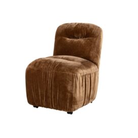 By-Boo Eetkamerstoel Nook - Chenille Mosterd