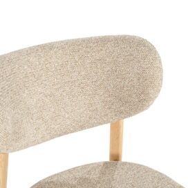 Alternative view of By-Boo Eetkamerstoel Sedia - Metaal Natural Stof