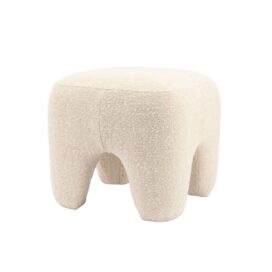 By-Boo Poef Bayo - Boucle Beige 43x46cm