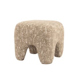 By-Boo Poef Bayo - Boucle Taupe 43x46cm