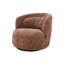 Livingfurn Draaifauteuil Britt - Geweven Stof Bordeaux