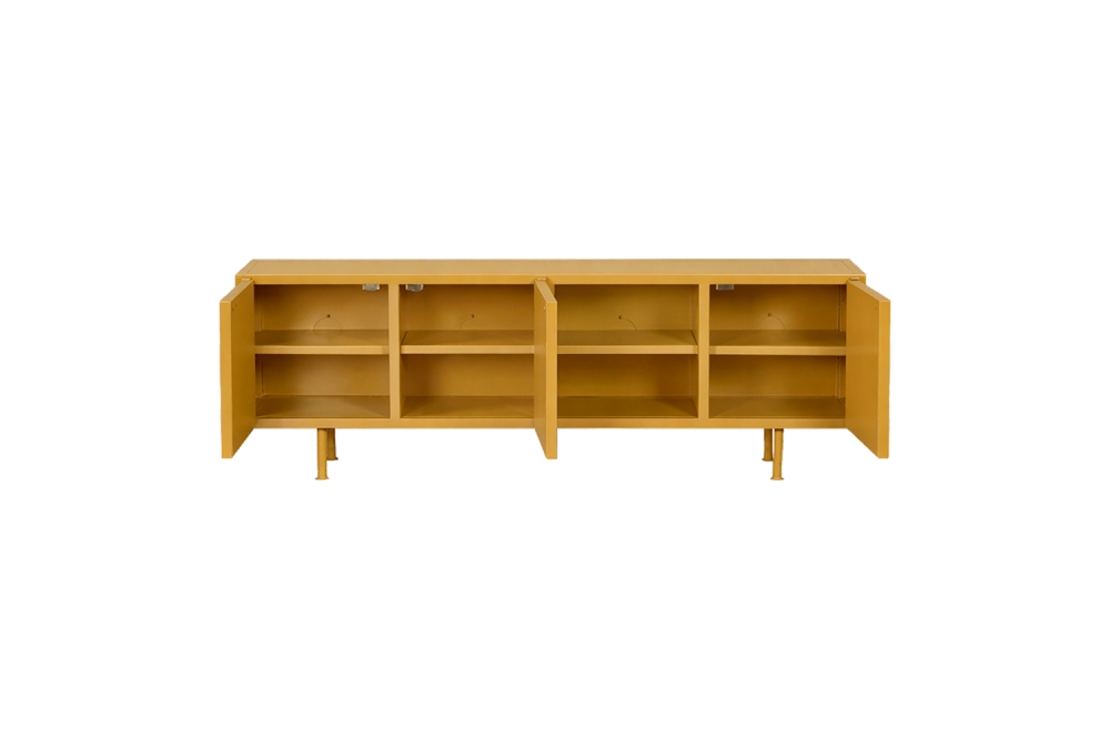 New Routz TV-Dressoir Calgary Small – Metaal Mosterd 160cm - Afbeelding 3