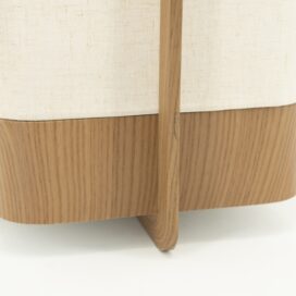 Alternative view of By-Boo Tafellamp Aterlier - Large Bruin Linnen 43x27cm