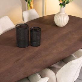 Alternative view of LABEL51 Organische Eettafel Wow - Espresso Mangohout 300x130cm