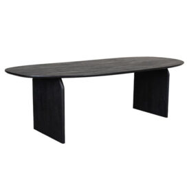 LABEL51 Organische Eettafel Cooper - Zwart Mangohout 250x110cm