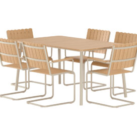 Alternative view of Pactor Home Holmsund Outdoor Tuinset – 6 Stoelen en Eettafel 150x90cm Beige