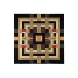 Bold Monkey Vloerkleed Urban Maze - Meerkleurig 160x160cm