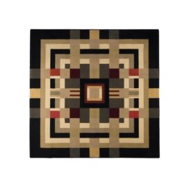 Bold Monkey Vloerkleed Urban Maze - Meerkleurig 200x200cm