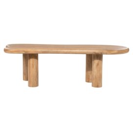 Eleonora Organische Eettafel Nigel - Mangohout Naturel 300x120cm