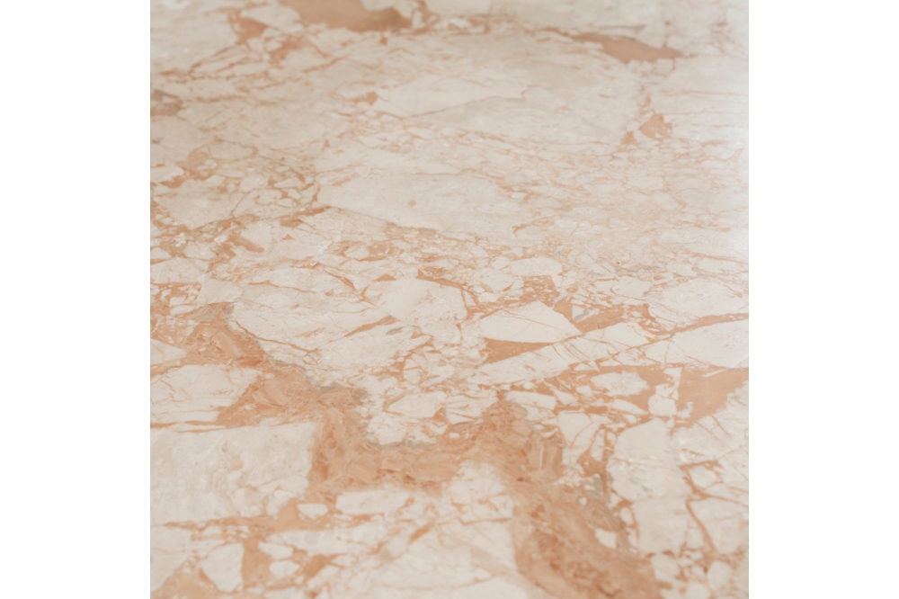 Eleonora Ronde Eettafel Ted - Mangohout Marmer 130cm - Afbeelding 5