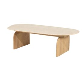 Eleonora Organische Salontafel Lova - Eikenhout Travertin 115x58cm