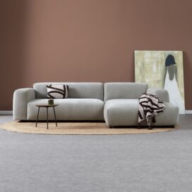 PEPP Interiors Ocean Chaise Longue Rechts - 280cm Boston Cement Linnen