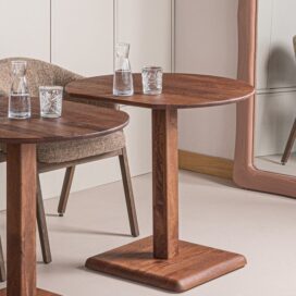 Alternative view of Woood Feno Bistrotafel Eindstuk - Mangohout Bruin 73x79cm