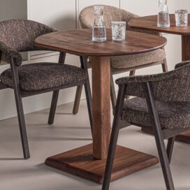 Alternative view of Woood Feno Bistrotafel Tussenstuk - Mangohout Bruin 67x79cm