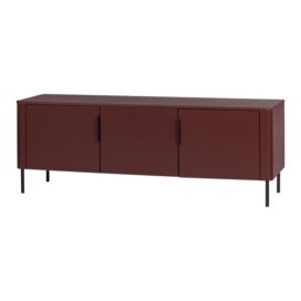 Woood Gunnar TV-Meubel - Grenen Bordeauxrood Burgundy 154cm