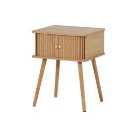 Woood Karri Nachtkastje Recht - Hout Naturel 58x45cm