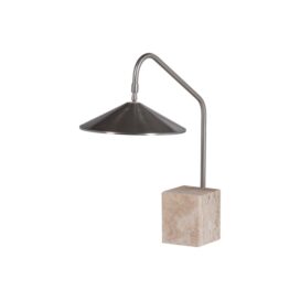 Woood Korn Tafellamp - Metaal Marmer Chrome 58x56cm