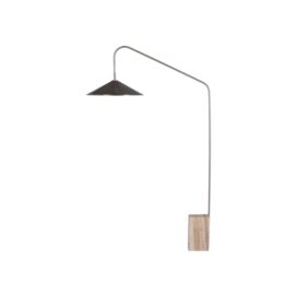 Woood Korn Vloerlamp - Metaal Marmer Chrome 182cm