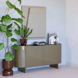 Alternative view of Woood Liora TV-Meubel - Hout Hoogglans Groen 160cm