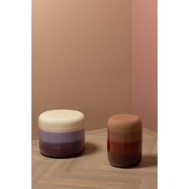 Alternative view of Woood Nuro Ronde Bijzettafel - Metaal Hoogglans Oranje Rood 45x36cm