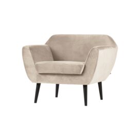 Woood Rocco Fauteuil - Velvet Off White