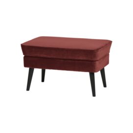 Woood Rocco Hocker - Velvet Bordeauxrood Burgundy